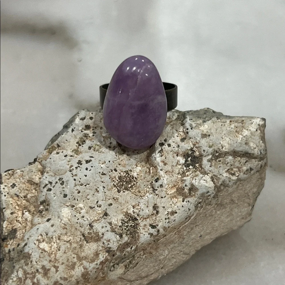 Purple Spirit Amethyst Stone Ring